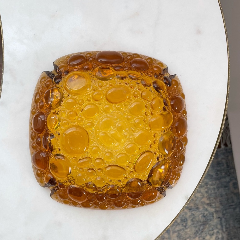 Vintage MCM Blenko Ashtray - Picture 7 of 14